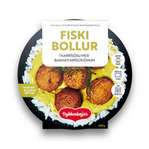 Fiskibollur í karrýsósu 430 gr